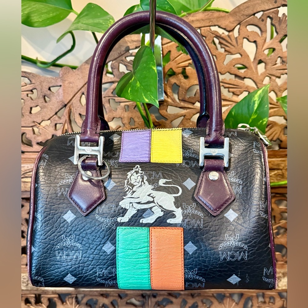 MCM Multi color - Black Boston handbag with Strap
